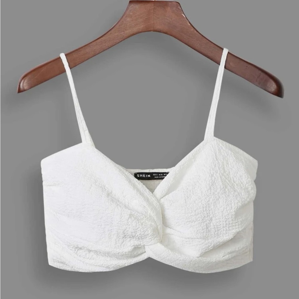 White Crop top